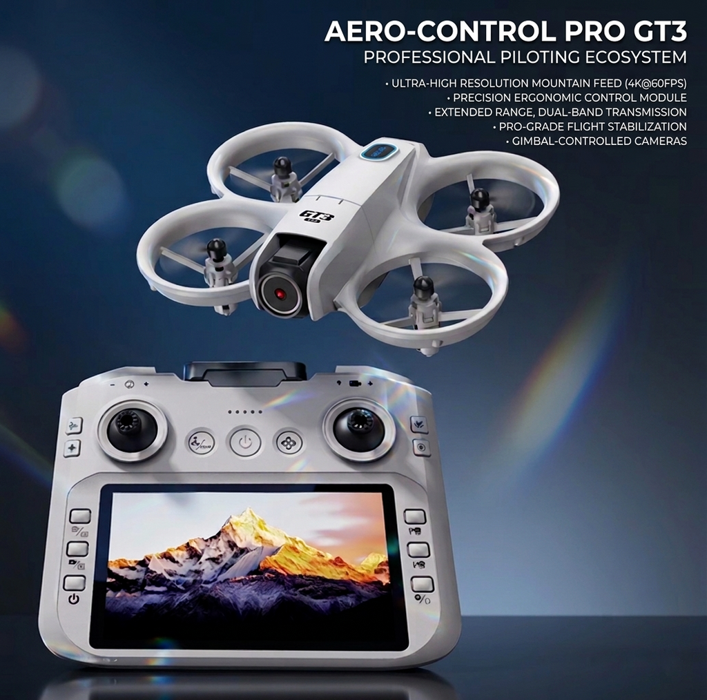 Feifei GT3 Max Drone - Master Flying with Ease One-Click Takeoff Landing Calibration Emergency Stop Unlock with Ultimate Flagship Lens for High-Quality Images GPS Professional Mini Cameras