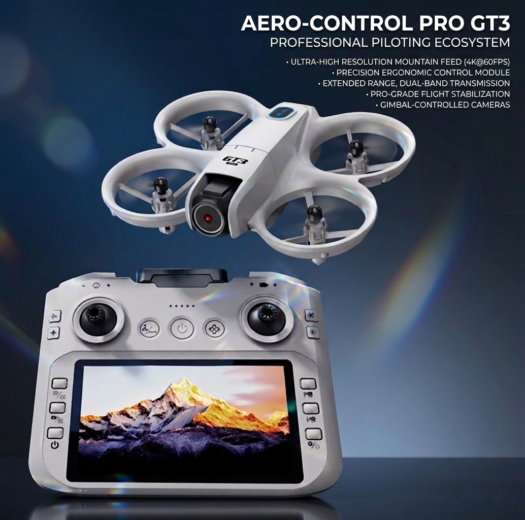 Feifei GT3 Max Drone - Master Flying with Ease One-Click Takeoff Landing Calibration Emergency Stop Unlock with Ultimate Flagship Lens for High-Quality Images GPS Professional Mini Cameras