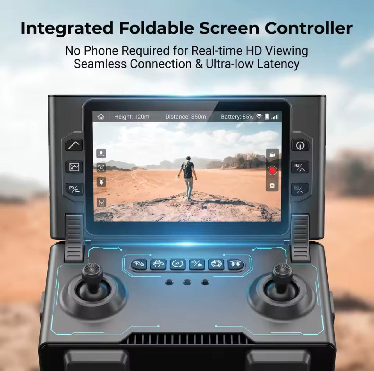 M66-MAX Drone with Brushless Optical Flow Aerial Photography Screen Remote Control Camera Foldable Design Omnidirectional Obstacle Avoidance Portable Folding