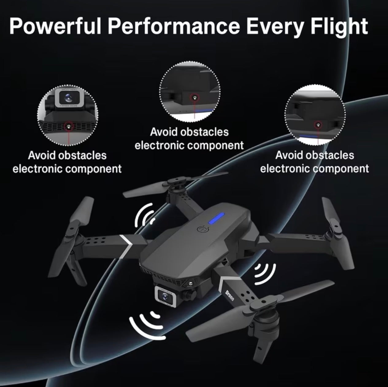E99 Pro Folding Drone with Altitude Hold for Stable Flight Easy to Operate for Beginners and Aerial Photography Enthusiasts with Wi-Fi Function Optical Flow Hovering Indoor Outdoor Foldable Drone Visual Positioning Auto Drones - Cameras Portable