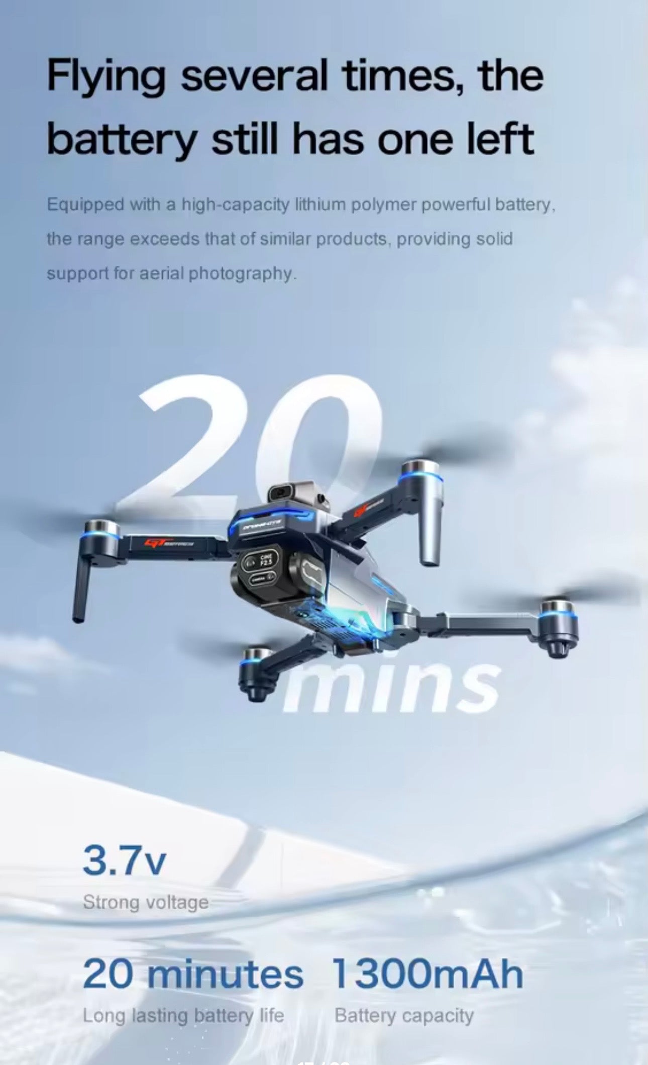 GT8 Drone 2026 GPS 4K HD 360° Dual Cameras 5G WIFI Brushless Motors Obstacle Avoidance Foldable Quadcopter for Steady Shots Aerial Photography Folding Design