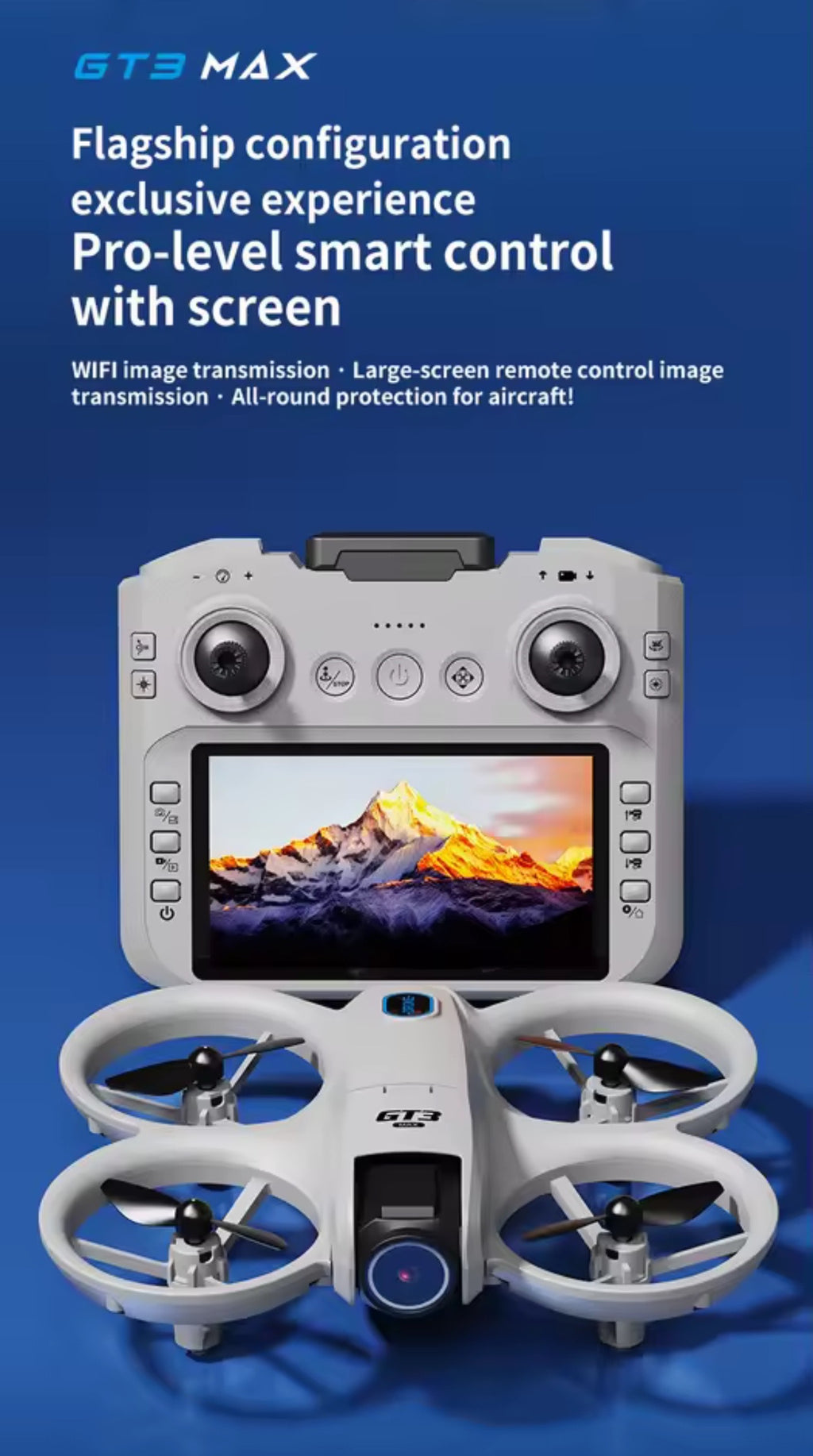 Feifei GT3 Max Drone - Master Flying with Ease One-Click Takeoff Landing Calibration Emergency Stop Unlock with Ultimate Flagship Lens for High-Quality Images GPS Professional Mini Cameras