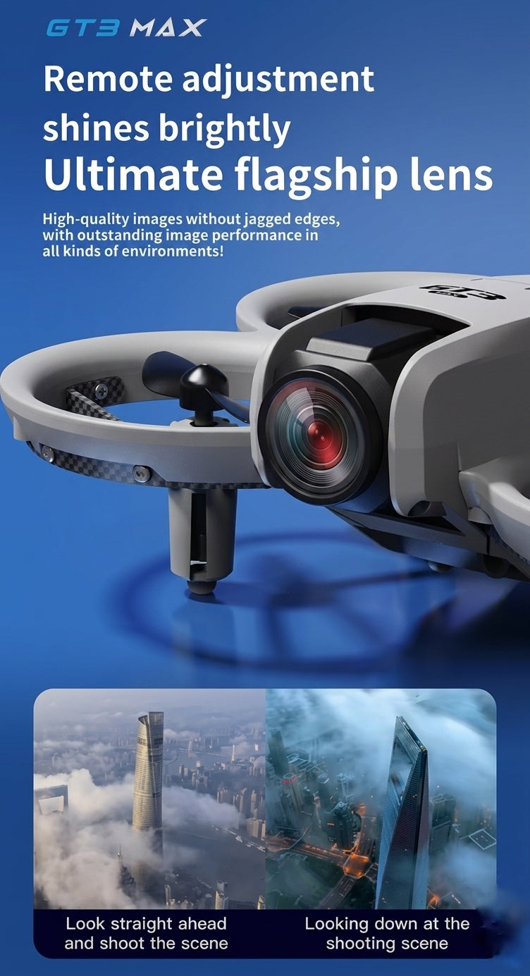 Feifei GT3 Max Drone - Master Flying with Ease One-Click Takeoff Landing Calibration Emergency Stop Unlock with Ultimate Flagship Lens for High-Quality Images GPS Professional Mini Cameras