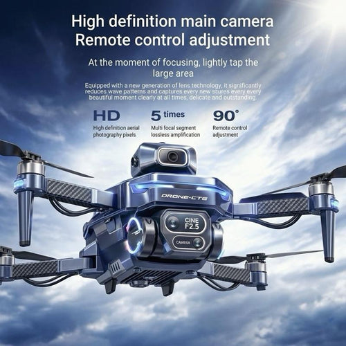 GT8 Drone 2026 GPS 4K HD 360° Dual Cameras 5G WIFI Brushless Motors Obstacle Avoidance Foldable Quadcopter for Steady Shots Aerial Photography Folding Design