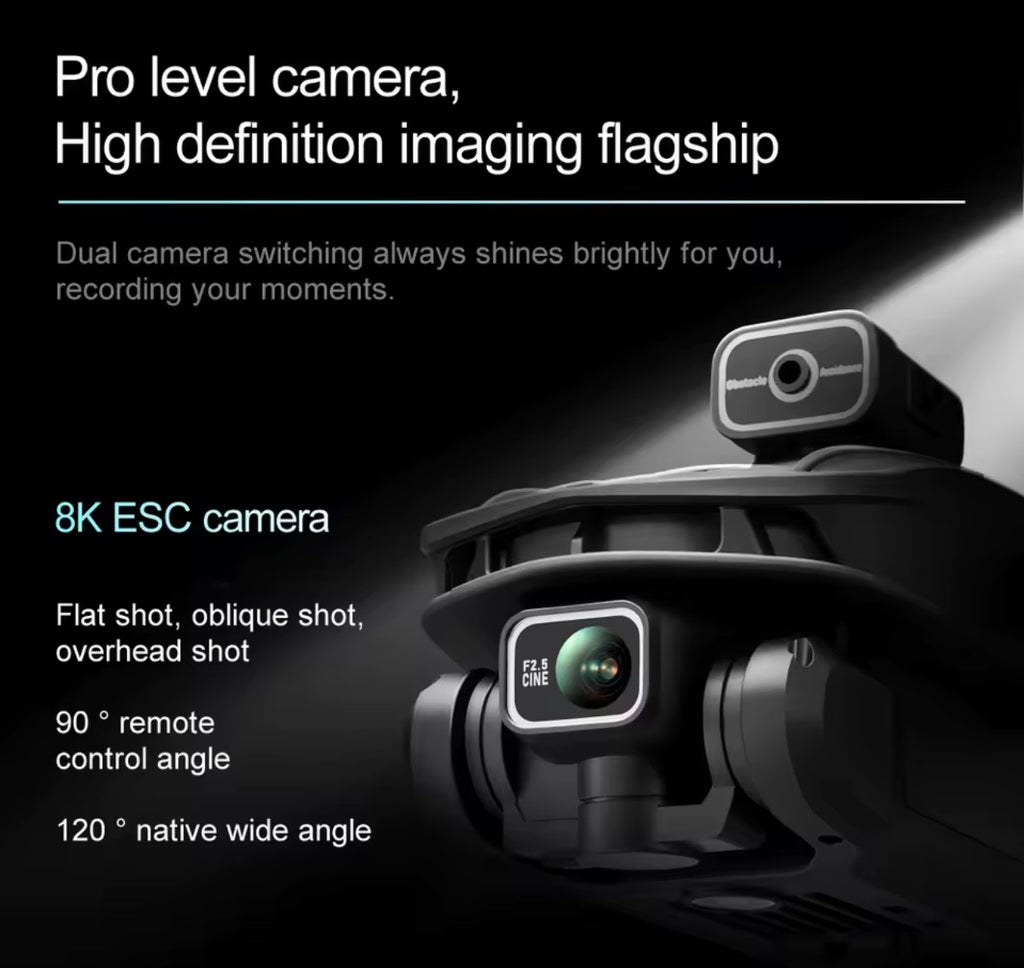 V168 PRO MAX GPS Drone with 8K Camera Aerial FPV Brush Avoiding Obstacle Large Screen Remote Control Folding Drone for Professional Use
