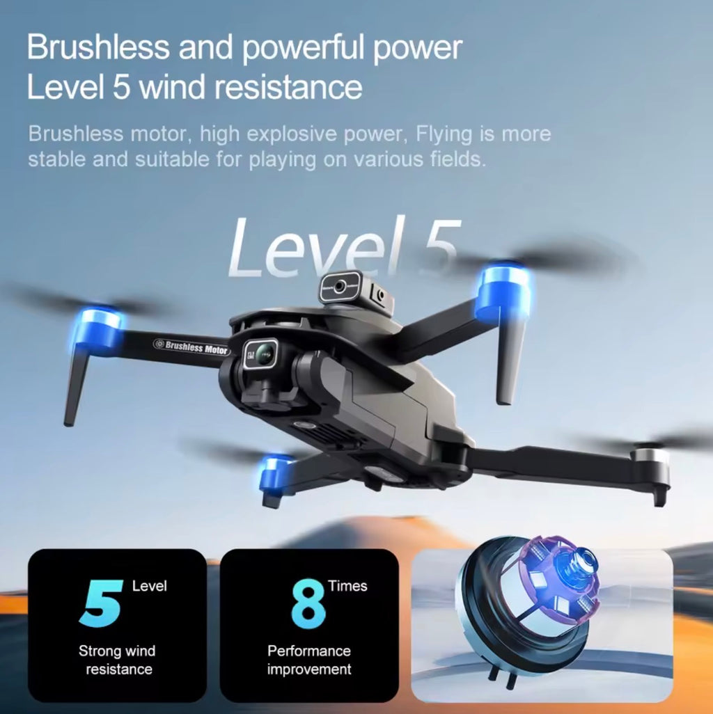 V168 PRO MAX GPS Drone with 8K Camera Aerial FPV Brush Avoiding Obstacle Large Screen Remote Control Folding Drone for Professional Use