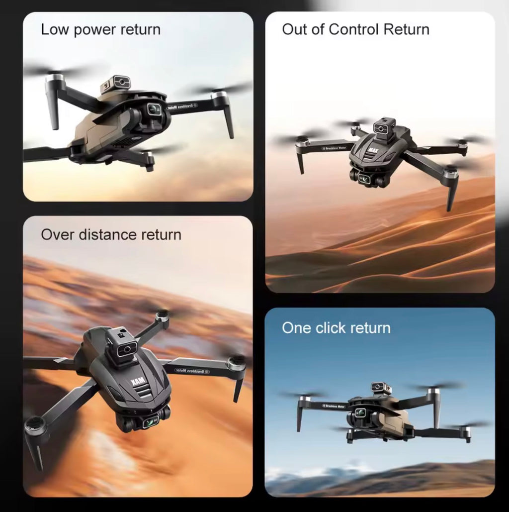 V168 PRO MAX GPS Drone with 8K Camera Aerial FPV Brush Avoiding Obstacle Large Screen Remote Control Folding Drone for Professional Use